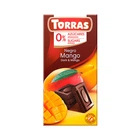 Шоколад чорний Torras Negro Mango з манго без цукру та глютену 75 г
