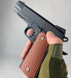 Страйкбольный Пистолет COLT M1911 VIGOR V13 металл, стреляет пульками 6 мм Черный - изображение 6