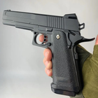 Страйкбольный Пистолет COLT Browning M1911 VIGOR V19 металл, стреляет пульками 6 мм Черный - изображение 5