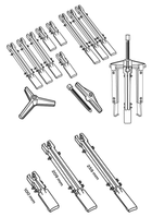 Ściągacze do łożysk NEO Tools 100, 200, 250 mm 11-848 (5907558436860) - obraz 5