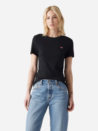 Koszulka damska bawełniana Levi's Essential Hm Ss 000KK-0001 M Czarna (5401157387917) - obraz 3