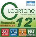 Струны для акустических гитар Cleartone 7412 Acoustic Phosphor Bronze Light 12-53