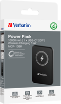 УМБ Verbatim Charge 'n' Go 10000 mAh 20W Black (23942322450) - зображення 4