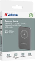 УМБ Verbatim Charge 'n' Go 10000 mAh 20W Grey (23942322498) - зображення 4