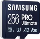 Карта пам'яті Samsung PRO Ultimate microSDXC 256GB UHS-I U3 V30 A2 + SD адаптер (MB-MY256SA/WW) - зображення 4