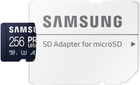 Карта пам'яті Samsung PRO Ultimate microSDXC 256GB UHS-I U3 V30 A2 + SD адаптер (MB-MY256SA/WW) - зображення 5