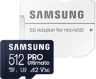 Карта пам'яті Samsung PRO Ultimate microSDXC 512GB UHS-I U3 V30 A2 + SD адаптер (MB-MY512SA/WW) - зображення 1