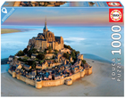 Puzzle Educa Mont Saint-Michel Francja 68 x 48 cm 1000 elementów (8412668192621) - obraz 1