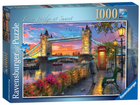 Puzzle Ravensburger Tower Bridge o zachodzie słońca 70 x 50 cm 1000 elementów (4005555000419) - obraz 1