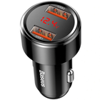 Автомобильное зарядное устройство Baseus Magic Series Dual QC Digital Display 2xUSB 45W Black (CCMLC20A-01)