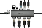 Hub USB Good Connections USB Type-C - HDMI/DisplayPort/RJ45/USB Type-C/USB Type-A/Card reader (HUB-C001A) - obraz 3