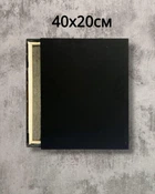 Холст для рисования на подрамнике черный Art Craft 40х20см, 13027