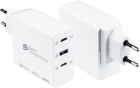 Ładowarka sieciowa Good Connections Fast Charger 2 x USB-C/USB-A 100W White (PCA-W001W) - obraz 1