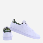 Tenisówki męskie z eko skóry adidas Advantage Base GW9283 46.5 Biały/Ciemnozielony (4065426890501) - obraz 3