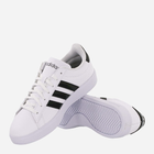 Tenisówki męskie z eko skóry adidas Grand Court 2.0 GW9195 43.5 Biały/Czarny (4065427721910) - obraz 4