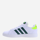 Tenisówki męskie z eko skóry adidas Grand Court Base 2.0 ID4450 40.5 Biały/Zielony (4066755355914) - obraz 2