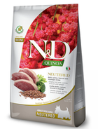 Сухой корм Farmina N&D Quinoa Duck, Brocooli & Asparagus Neutered для взрослых стерилизованных собак мелких пород