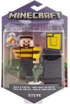 Figurka podstawowa Minecraft Build-A-Portal Steve Striped Shirt (0194735031870) - obraz 2