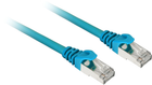 Patchcord Sharkoon Cat 7a S/FTP 3 m Niebieski (4044951029631)