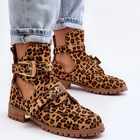 Botki damskie wysokie Rock Girl 40 Leopardowe (5905677015379) - obraz 5