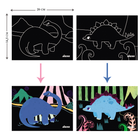 Набір для творчості скретч-арт Avenir Динозаври 8 розмальовок CH1675 (6920773316754) - зображення 5