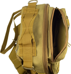 Тактическая сумка через плечо Tribe Sling Pack 6.5 л Койот (T-IE-0003-coyote) - изображение 11