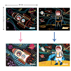 Набір для творчості скретч-арт Avenir Космос 8 розмальовок CH191678 (6920773316785) - зображення 3