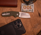 Ніж складаний SOG Stout FLK OD Green/Stonewash оливковий - зображення 11