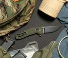 Ніж складаний SOG TAC XR OD Green/Straight Edge оливковий - зображення 10