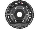 Диск-фреза шлифовальный к УШМ YATO YT-59181 по дереву, шпаклевке, гипсу; Ø=120/22.2 мм, t= 16/6мм шорстк №2