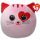 Maskotka TY Squishy Beanies Kot Flirt Różowy 30 cm (0008421393695)