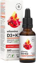 Aura Herbals Ekstrakt z Kurkumy Witamina D3 K2 Mk7 (AH740)