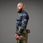 Рашгард тактичний Raptor Ukrarmor Rashguard Dark Multicam. Slim fit, polyester M - изображение 9