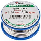 Lut cynowy Cynel 97% Sn 2.5 mm 100 g 44E742 (5902062020802) - obraz 1