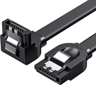 Кабель угловой UGREEN US217 angled SATA 3 Data Cable 50 см черный (30797)