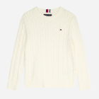 Sweter młodzieżowy chłopięcy Tommy Hilfiger KB0KB08512-YBH 140 cm Biały (8720644787397) - obraz 2