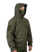 Тактична куртка WinTac Soft Shell Viking Olive XXS олива - изображение 3