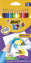 Олівці кольорові акварельні BIC Evolution Aquacouleur 12 кольорів (3270220000280) - зображення 1