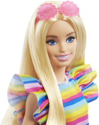 Lalka Barbie Fashionista z szelkami w sukience w paski (0194735157488) - obraz 3