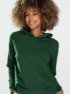 Bluza damska z kapturem kangurka DKaren Hoodie Seattle 2XL Zielona (5903251457881)