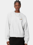 Bluza damska bez kaptura Carhartt WIP American Script Sweatshirt W I033649-482XX M Jasnoszara (4064958867135)