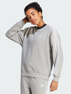 Bluza damska bez kaptura Adidas W 3S FT SWT IC9905 L Jasnoszara (4066752385655)