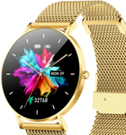 Smartwatch Manta Alexa Lux Gold + Pink Strap (SWU501LGD) - obraz 3