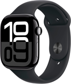 Смарт-годинник Apple Watch Series 10 GPS 46mm Jet Black Aluminium Case with Black Sport Band - S/M (MWWP3)