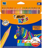 Олівці кольорові BIC Evolution Stripes 24 кольори (3086123499133) - зображення 1