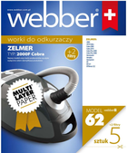 Набір мішків для пилососа Webber Zelmer 2000/2010 + 2 фільтри (02WWZ2000F)