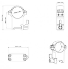 Крепление кольца стальные Vector Optics 30 мм Weaver / Picatinny (XASR-SQ13) высокие - изображение 5