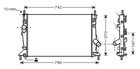 Радиатор охлаждения FORD C-MAX (2007) 2.0 TDCI StarLine (AFDA2370)