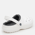 Chodaki damskie ocieplane Crocs Classic Lined Clog 203591-10M 38-39 (M6/W8) Białe (0191448251410) - obraz 4