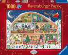 Puzzle Ravensburger Pracowania św. Mikołaja 70 x 50 cm 1000 elementów (4005555012689) - obraz 1